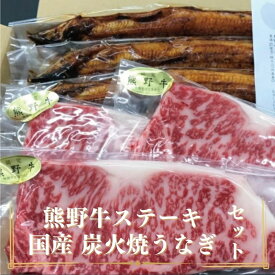 【ふるさと納税】豪華限定企画！熊野牛ステーキと国産炭火焼鰻の贅沢うな牛セットB【MT28】 | 食品 人気 おすすめ 送料無料 ギフト