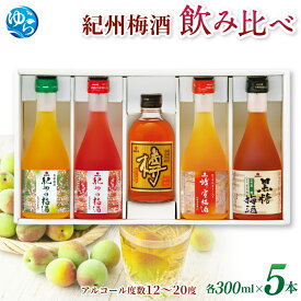 【ふるさと納税】 梅酒 紀州の梅酒 飲み比べ5本セット（白・赤・蜂蜜・黒糖・樽） 酒 アルコール 飲み比べ 梅 紀州南高梅 //best
