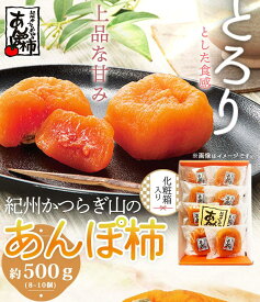 【ふるさと納税】紀州かつらぎ山のあんぽ柿　化粧箱入　約500g【2025年1月中旬以降発送予定】 | 和歌山 由良 楽天ふるさと 納税 取り寄せ お取り寄せ フルーツ お取り寄せフルーツ ご当地 ご当地フルーツ 果物 くだもの 柿 かき カキ 支援 返礼品 特産品 名産品 故郷納税