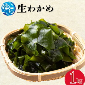 【ふるさと納税】 生わかめ 1kg【来シーズン先行予約】※2026年2月上旬頃～順次発送予定 / 食品 海の幸 海鮮 カイセン 海鮮類 ワカメ 生ワカメ 酢の物 サラダ 簡単調理 お味噌汁 和歌山県 由良町 //meisan