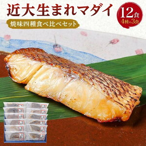 【ふるさと納税】近大生まれマダイ 焼味四種食べ比べセット/12食【KD1】 | 和歌山県 印南町 和歌山 返礼品 支援 楽天ふるさと 納税 お取り寄せグルメ 取り寄せ グルメ 魚介類 魚介 真鯛 鯛