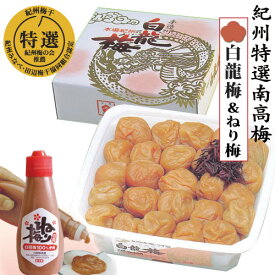【ふるさと納税】本場紀州白龍梅 1.5kg＆ねり梅 | 梅干し 梅干 梅 ウメ うめ 白龍梅 白龍ねり梅