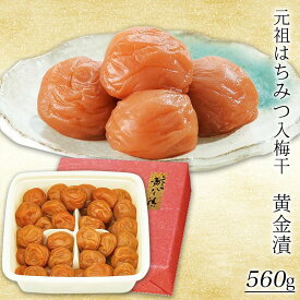 【ふるさと納税】元祖はちみつ入梅干　黄金漬(560g) | 梅干し 紀州南高梅 梅 うめ ウメ はちみつ梅