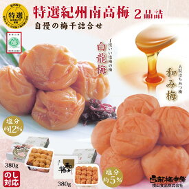 【ふるさと納税】甘さ色々・梅干2品 | 梅干 梅 うめ ウメ 白龍梅 和み梅 はちみつ梅 甘口 セット 食べ比べ