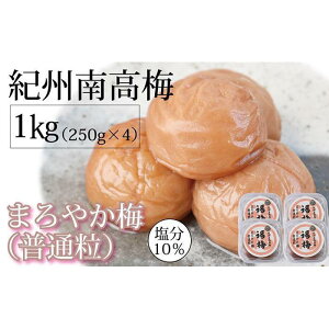 【ふるさと納税】紀州南高梅 250g×4 塩分 10% はちみつ梅干 まろやか梅 普通粒【ギフト 化粧箱入り 贈答用】 | 梅干 食品 加工食品 人気 おすすめ 送料無料