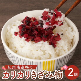 【ふるさと納税】紀州産 カリカリ きざみ梅 (しそ・かつお) 各180g カリカリ梅 ごはんのお友 | 梅干 食品 加工食品 人気 おすすめ 送料無料
