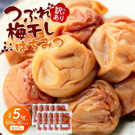 【ふるさと納税】【選べる容量・塩分】訳あり つぶれ 梅干し はちみつ 360g～5kg 塩分5％ or 8％ | 訳あり品 家庭用 はちみつ漬け つぶれ梅 減塩タイプ 人気 おすすめ 梅 和歌山産 南高梅 ご飯のお供 おにぎり お弁当 常備品 お取り寄せ ふるさと納税