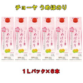 【ふるさと納税】チョーヤうめほのり1L紙パック×6本（1ケース） | 楽天ふるさと 納税 和歌山県 和歌山 上富田町 梅酒 チョーヤ梅酒 酒 お酒 アルコール飲料 まとめ買い チョーヤ ドリンク 飲料 飲み物 梅 うめ ウメ プレゼント ギフト 贈り物 美味しい おいしい CHOYA