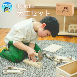 【ふるさと納税】IKONIH ( アイコニー ) 大工セット / おもちゃ 子供 こども オモチャ 玩具 プレゼント お祝い 木 出産祝い 安全 オーガニックトイ ファーストトイ ままごと おままごと キッチ
