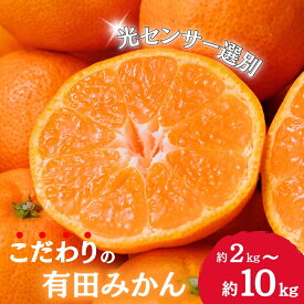 【ふるさと納税】＼容量・配送時期が選べる／ こだわりの有田みかん 【ご家庭用】 光センサー選別 農家直送 2024年分先行予約 【11月・12月・1月発送から選べます】※日付指定不可 サイズ混合 有機質肥料100% みかん ミカン 温州みかん 有田みかん 柑橘 果物