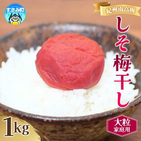 【ふるさと納税】 紀州南高梅 大粒 しそ漬け梅干し 和歌山 1kg 750g 塩分約8% ご家庭用 無選別 訳あり 訳アリ 梅 梅干 梅干し うめ ウメ 南高梅 しそ梅 しそ梅干し しそ梅干 大粒 大容量 たっぷり お得 ご飯のお供 人気 健康