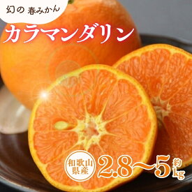 【ふるさと納税】 カラマンダリン 約2.8kg 約5kg / サイズおまかせ ※2026年4月上旬〜2026年5月上旬頃に順次発送予定(お届け日指定不可) 紀伊国屋文左衛門本舗
