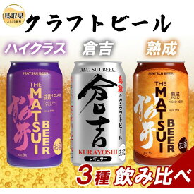 【ふるさと納税】（鳥取・松井酒造）クラフトビール3種　マツイ飲み比べセット_T2600538