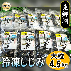 【ふるさと納税】東郷湖冷凍しじみ（大粒） 4.5kg 鳥取県 おすすめ 黒いダイヤ 活しじみ 汽水湖 朝採れ 蜆 シジミ 貝_T2600036