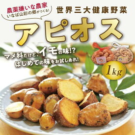 【ふるさと納税】世界三大健康野菜 アピオス 1キロ | 鳥取 野菜 アピオス スーパーフード 健康 農薬不使用 除草剤不使用 国産 送料無料 期間限定 鳥取県 鳥取市