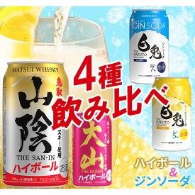 【ふるさと納税】マツイ ハイボール2種+白兎ソーダ2種 飲み比べセット350ml ×12本セット | お酒 さけ