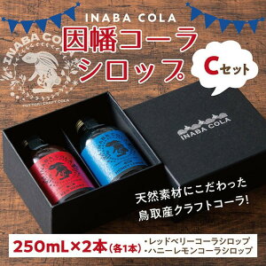 【ふるさと納税】因幡コーラシロップCセット(レッドベリー・ハニーレモン) | 鳥取市 クラフトコーラ 生姜 ラズベリー ハチミツ レモン