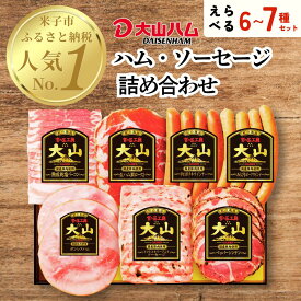 【ふるさと納税】 大山ハム 選べる ハム ソーセージ 6～7品 詰め合わせ DLG-402 DLG-404 YG-06 肉 肉加工品 加工品 ボンレスハム ベーコン ペッパーシンケン 生ハム ポークウインナー ポチキウインナー 肩ロース あらびき 粗挽き お取り寄せグルメ 送料無料 鳥取県 米子市