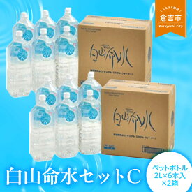 【ふるさと納税】白山命水 セット C 2L ペットボトル 水 飲料水 常温 防災 備蓄