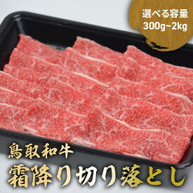 【ふるさと納税】 鳥取和牛 霜降り切り落とし 300g~2kg (500g × 4) ロース バラ 切り落とし 国産 牛肉 ブランド牛 和牛 黒毛和牛 肉 鳥取県 倉吉市