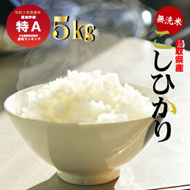 【ふるさと納税】＜ 無洗米 ＞鳥取県産 コシヒカリ（ 5kg ） こしひかり 米 無洗米