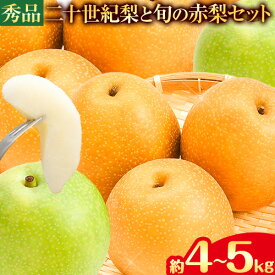 【ふるさと納税】【2026年先行予約】秀品 二十世紀梨と旬の赤梨セット 選べる 約4kg (8~16玉) 約5kg (10~18玉)《2026年8月下旬-10月上旬頃出荷》 鳥取県 八頭町 梨 なし ナシ 果物 フルーツ ギフト 先行予約 ふるさと納税 送料無料 甘い 果実 果汁 デザート