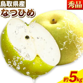 【ふるさと納税】【秀品】先行予約 【秀品】なつひめ 約5kg (8~20玉)《2024年8月中旬から9月上旬頃出荷》梨 秀品 贈答 贈答用 ギフト 旬 二十世紀 鳥取県 八頭町 なし 果物 フルーツ 特産品 送料無料 果汁 デザート 八頭