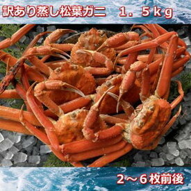 【ふるさと納税】蒸し訳あり足折れ松葉ガニ　1.5kg前後MK13 | 国産 訳あり ズワイガニ 松葉ガニ カニ 蟹 かに ボイル カニ鍋 かに鍋 鍋 かにしゃぶ かにみそ 期間限定 送料無料 鳥取県 三朝町