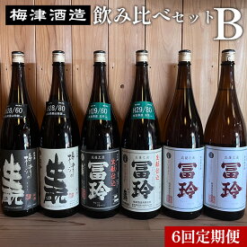 【ふるさと納税】【6回定期便】梅津酒造の飲み比べセットB （1800ml×1本）※着日指定不可※離島への配送不可