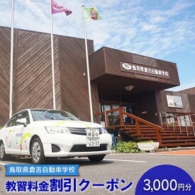 【ふるさと納税】638.鳥取県倉吉自動車学校 教習料金割引クーポン【3,000円分】※着日指定不可