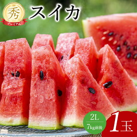 【ふるさと納税】【先行予約】プレミアムスイカ 1玉 ※5月下旬～8月中旬頃に順次発送予定（こちらの返礼品は、大栄西瓜ではありません） | 西瓜 スイカ 果物 フルーツ くだもの 鳥取県 北栄町 おすすめ 人気 送料無料