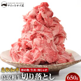 【ふるさと納税】69.鳥取和牛 切り落とし 650g | 国産 和牛 鳥取和牛 肉 厳選 希少 切り落とし 特上 焼肉 すき焼き スライス 人気 肉 にく 訳あり ギフト 鳥取県 北栄町 おすすめ 人気