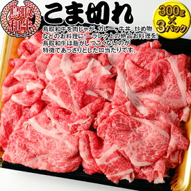 【ふるさと納税】鳥取和牛のこま切れ | 牛肉 国産 900g 小分け 冷凍※着日指定不可
