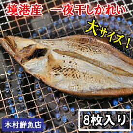 【ふるさと納税】境港産一夜干しかれい（8枚） 一夜干し いちやぼし かれい カレイ エテカレイ 干物 干もの ひもの 乾物 境港 ご当地 ギフト プレゼント ご自宅用 鳥取 日吉津村　KI06