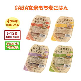 【ふるさと納税】GABA玄米もち麦ごはん4種セット（12パック）　AS05