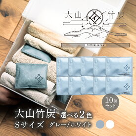 【ふるさと納税】 OT-05　大山竹炭（グレーorホワイト） Sサイズ 10個セット 鳥取県産
