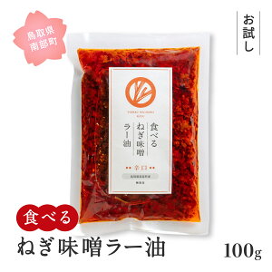 【ふるさと納税】お試し 食べるねぎ味噌ラー油 辛口 100g×1袋 食べるラー油 味噌 ご飯のお供 JOCA南部