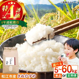 【ふるさと納税】【寄附額改定】令和7年産 きぬむすめ 白米 5kg 10kg 60kg 特A 島根県松江市/フジキコーポレーション株式会社[ALDS020]｜米 きぬむすめ 白米 精米 ブランド米 特A評価 令和7年 国産 数量限定 選べる容量 島根県産 人気 お取り寄せ 産地直送 送料無料 [201184]
