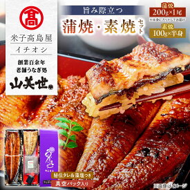 【ふるさと納税】【米子高島屋選定品】うなぎ [うなぎ処 山美世] うなぎ蒲焼1尾・素焼半身 詰合せ MAT-AA2 島根県松江市/株式会社米子高島屋[ALFD006]｜ うなぎ ウナギ 鰻 うな重 うざく まつえ 蒲焼き 白焼き 鰻丼 土用の丑の日 工芸品 ごはん 土用の丑の日 島根 松江