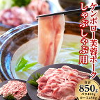 【ふるさと納税】浜田市で原料肉の生産 ケンボロー芙蓉ポークしゃぶしゃぶ用（ロース&バラ） 肉 豚肉 ロース バラ バラ肉 しゃぶしゃぶ 食べ比べ 鍋 【1289】