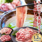 【ふるさと納税】浜田市産 ケンボロー芙蓉ポーク しゃぶしゃぶ用 合計 1.2kg ふるさと納税 しゃぶしゃぶ ふるさと納税 豚肉 芙蓉ポーク 鍋【2】