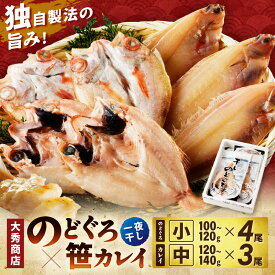 【ふるさと納税】山陰浜田で創業40年 老舗大秀商店の「のどぐろと子持ち笹かれいの干物」魚介 魚 セット 加工品 一夜干し 干物 のどぐろ 子持ち笹かれい 笹かれい 【038_1955】