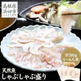 【ふるさと納税】天然魚しゃぶしゃぶ盛り　300g　5～6人前　産地直送・旬・おまかせ鮮魚 魚介類 魚 天然魚 しゃぶしゃぶ 鍋 刺身 産地直送 旬 小分け セット 【1846】