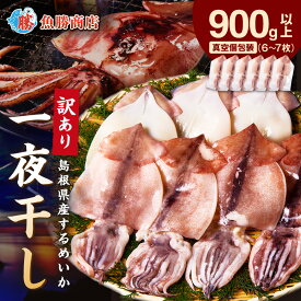 【ふるさと納税】【訳あり】するめいか一夜干し （6～7枚)　計900g以上 【136_1988】