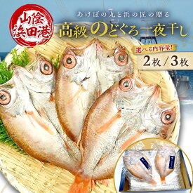 【ふるさと納税】山陰浜田港あけぼの丸と浜の匠の贈る高級のどぐろ一夜干し 【2枚 3枚】 選べる 内容量 魚 魚介類 のどぐろ 干物 干もの 一夜干し