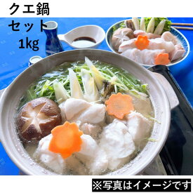 【ふるさと納税】【先行予約】幻の天然物 クエ鍋セット 1kg ＜11月からお届け＞【087_0242】