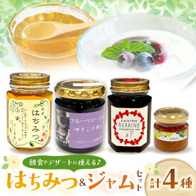 【ふるさと納税】浜田生まれのはちみつ＆ジャムのセット・小 蜂蜜 国産蜂蜜 国産 ジャム ブルーベリー いちご 季節のジャム セット 詰め合わせ 【001_1999】
