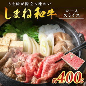 【ふるさと納税】神話の国島根が誇る逸品 しまね和牛 ローススライス 肉 牛肉 和牛 国産牛 ロース 黒毛和牛 お祝い 【057_1310】