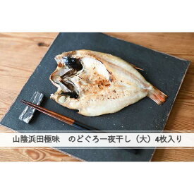 【ふるさと納税】山陰浜田極味　のどぐろ一夜干し（大）4枚入り 魚介類 魚貝類 魚 のどぐろ 干物 一夜干し 【164_1764】