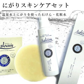 【ふるさと納税】アグリーム にがりスキンケアセット 温泉水使用 フェイスソープ ミスト化粧水